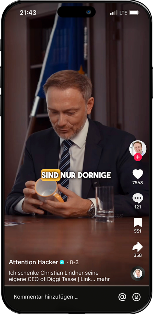 Christian Lindner im Interview - Social Media Referenz